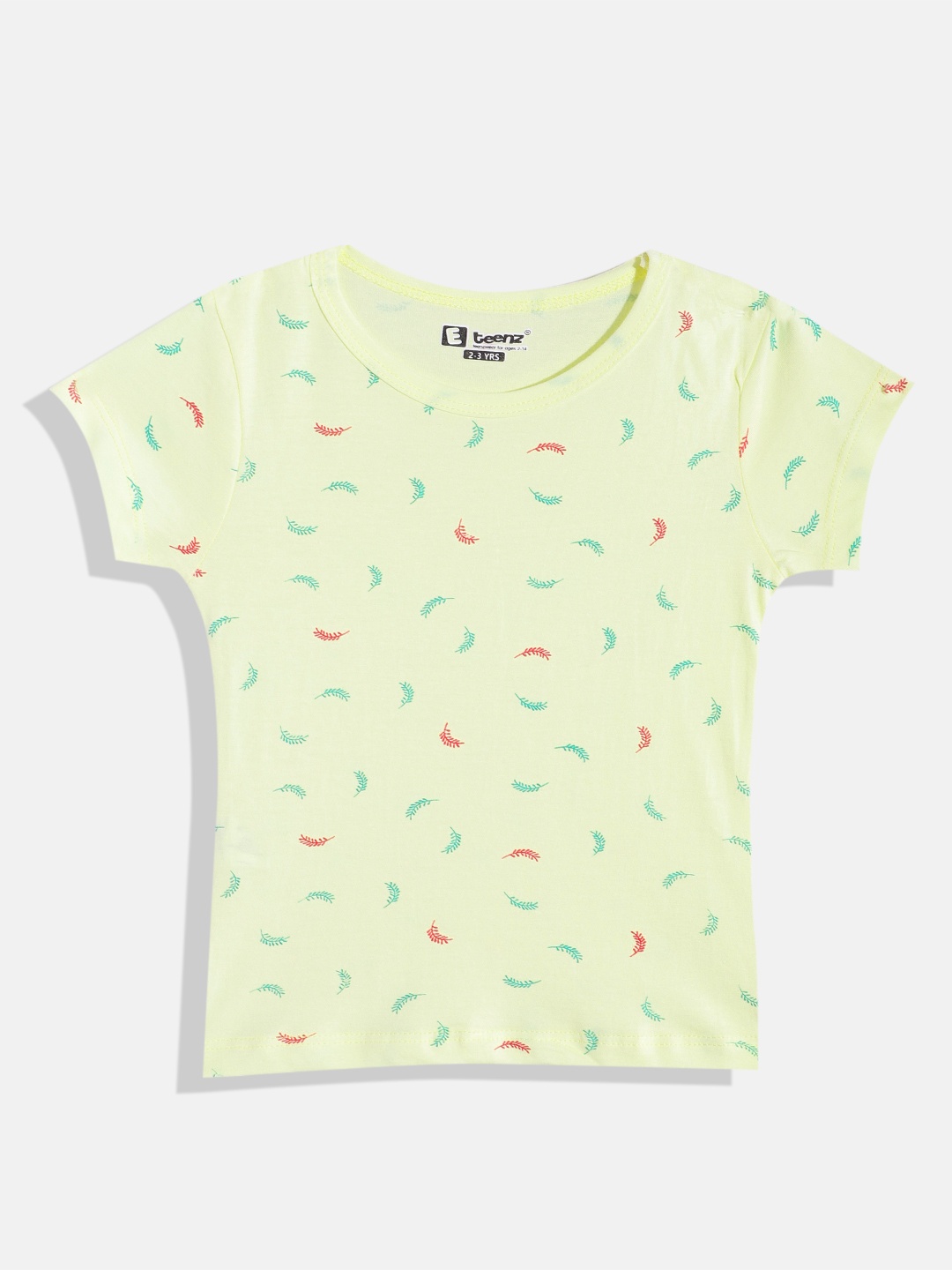 

Eteenz Girls Premium Cotton Conversational Printed T-shirt, Yellow