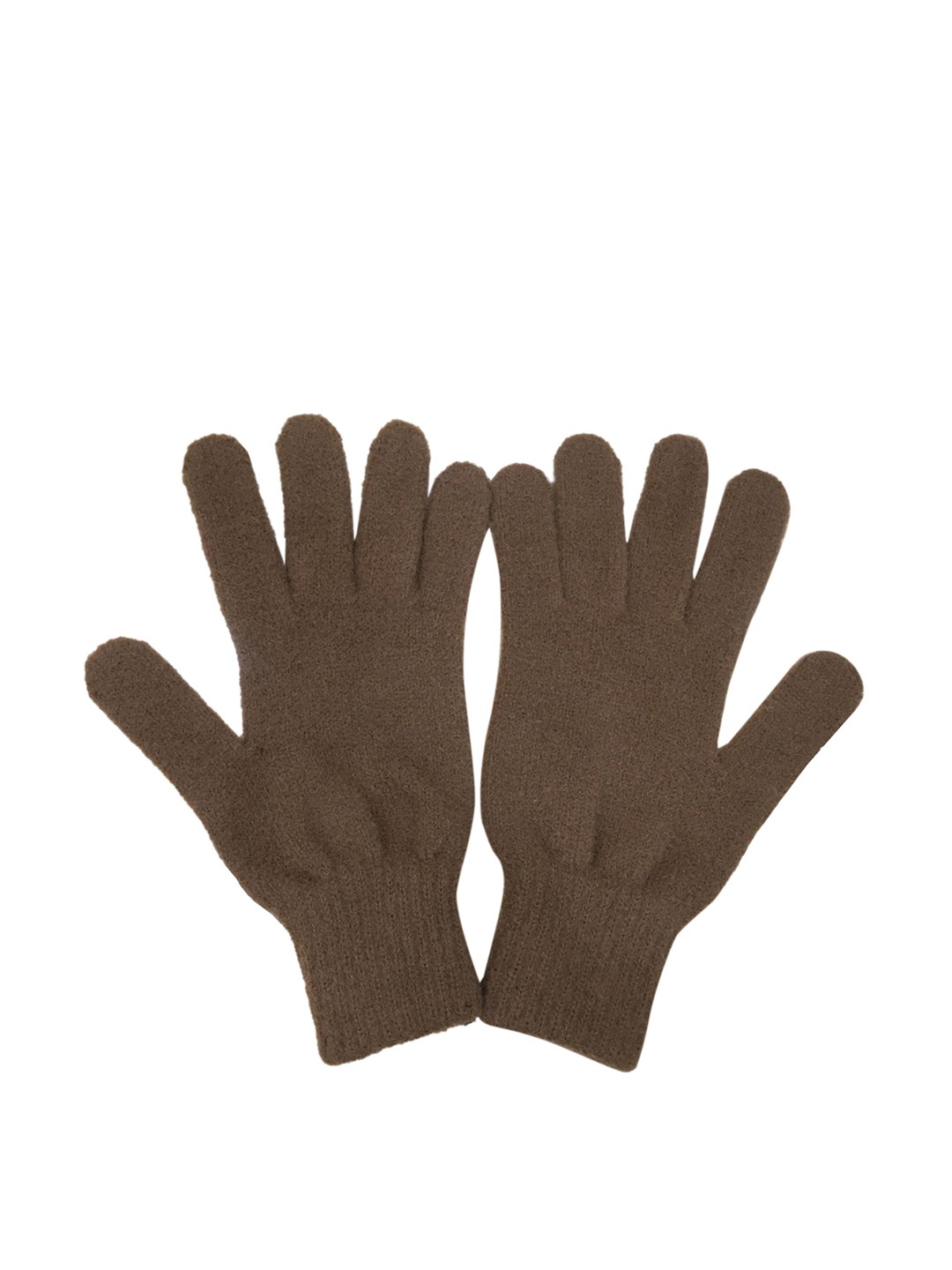 

Gajraj Men Pure Wool Winter HandGloves, Brown