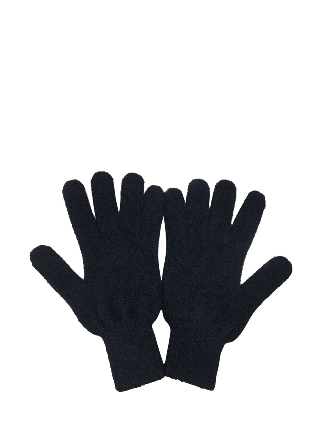 

Gajraj Men Pure Wool Winter Hand Gloves, Black