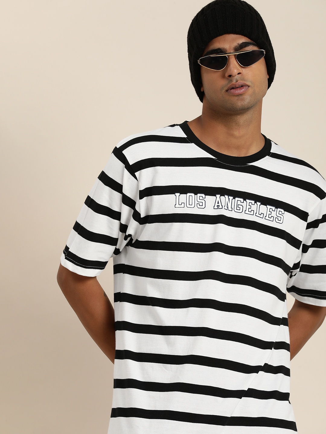 

DILLINGER Men Striped Loose T-shirt, Multi