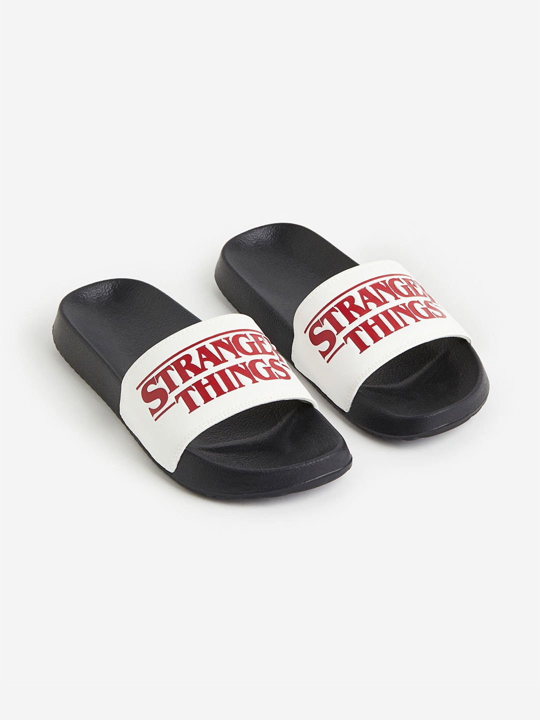 

H&M Boys Printed Pool Slides, White