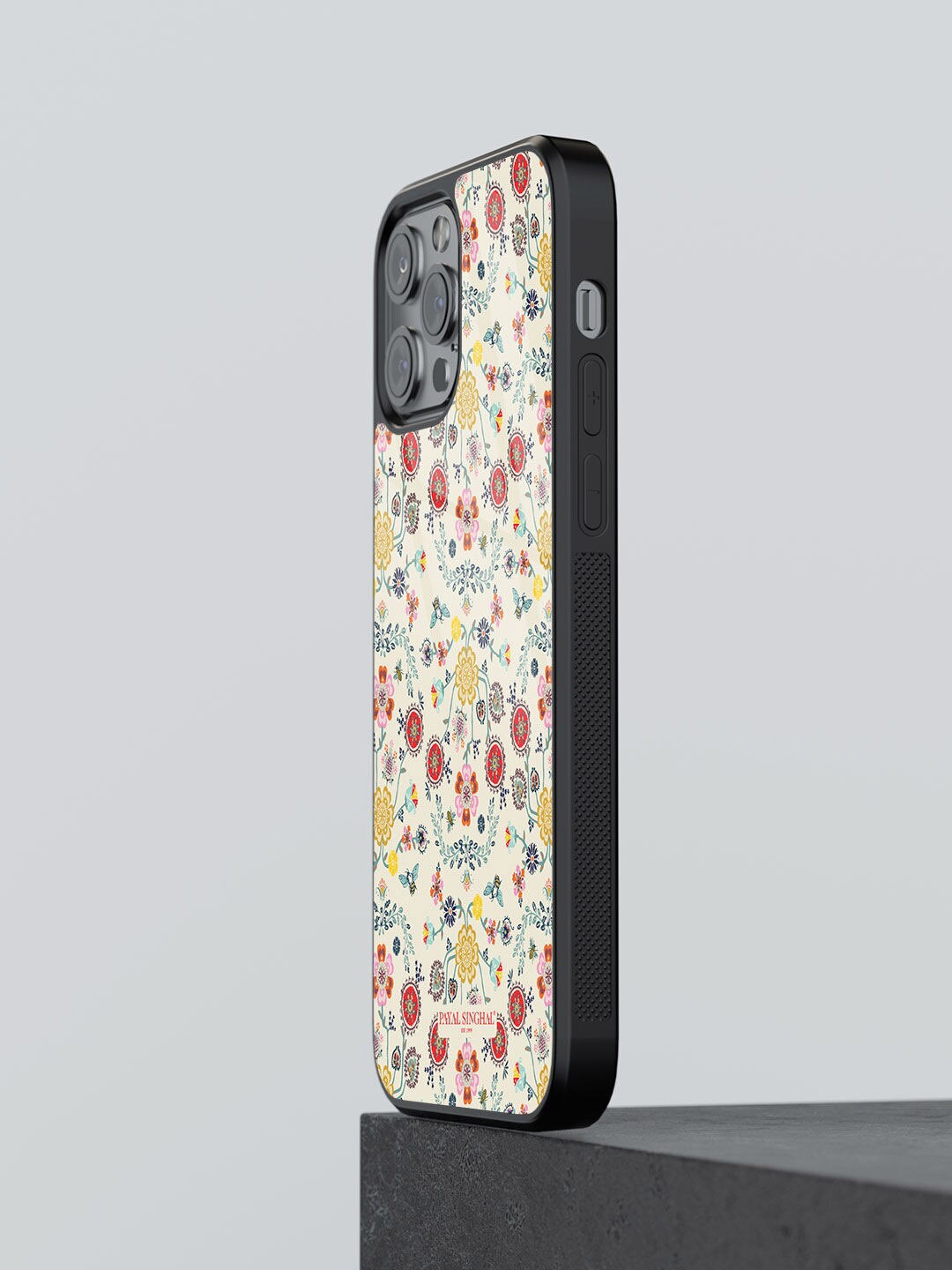 

macmerise Payal Singhal Spring Printed iPhone 12 Pro Max Phone Back Case, Beige
