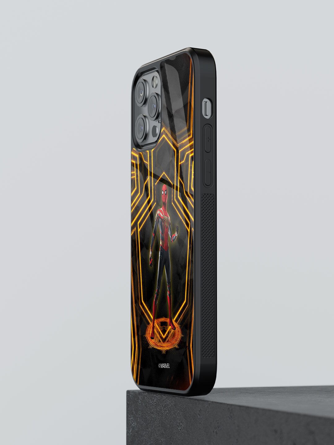 

macmerise Extraordinary Spiderman Printed Impact Resistant iPhone 12 Pro Max Phone Case, Black