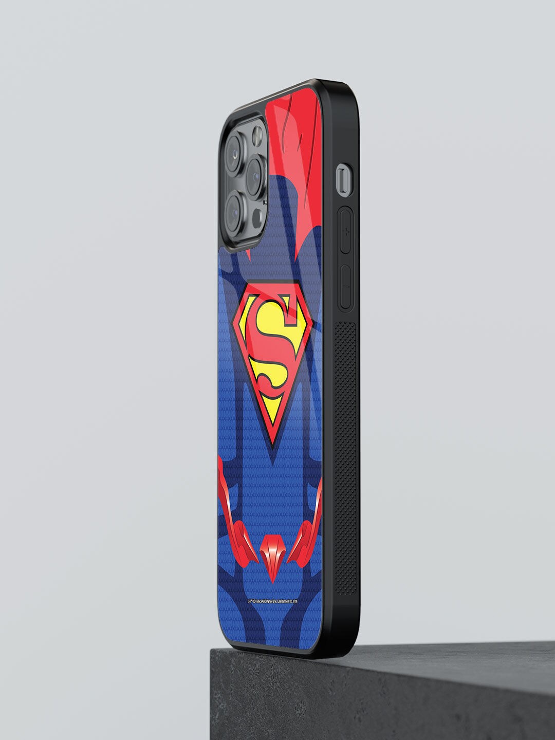 

macmerise Suit up Superman Design iPhone 12 Pro Max Glass Case, Red