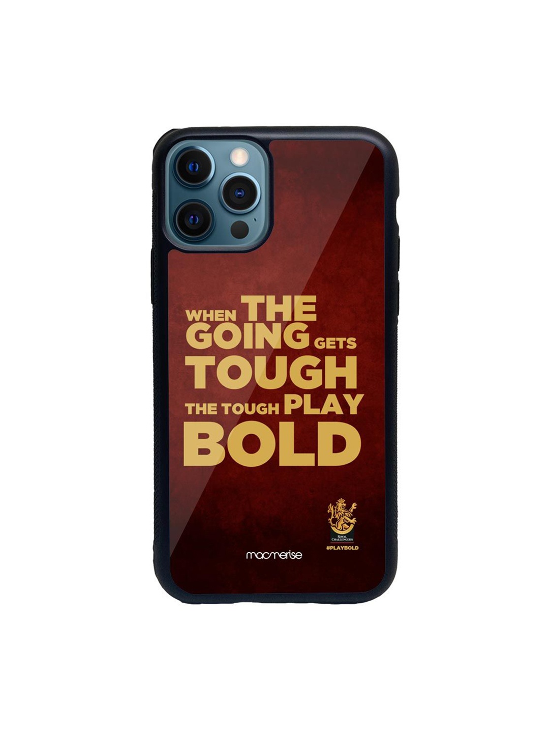 

macmerise Tough Play Bold Printed iPhone 12 Pro Max Back Case, Red