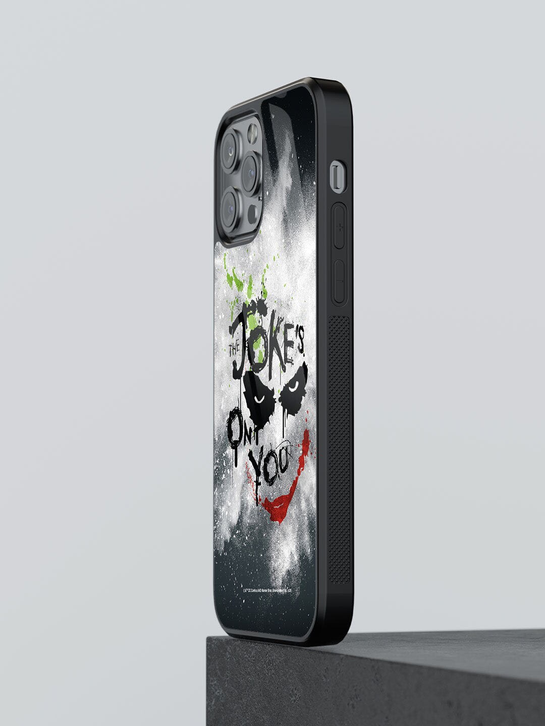 

macmerise Printed The Jokes on you Design iPhone 12 Pro Max Back Cover, Black