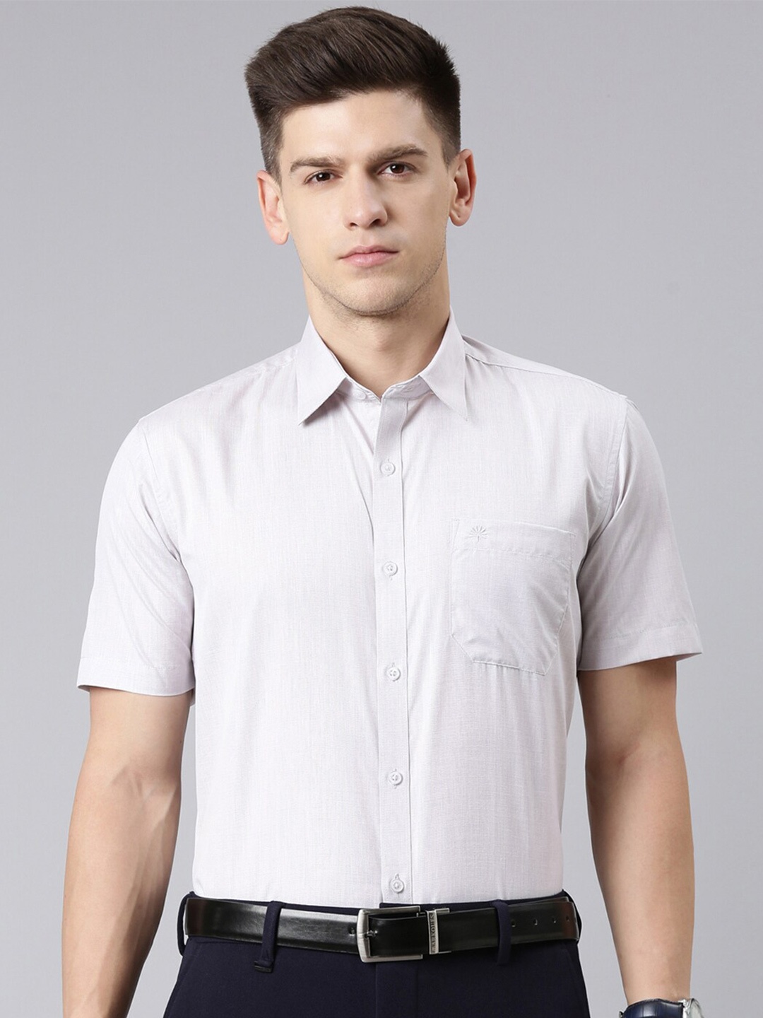 

Chennis Classic Slim Fit Spread Collar Formal Shirt, Lavender