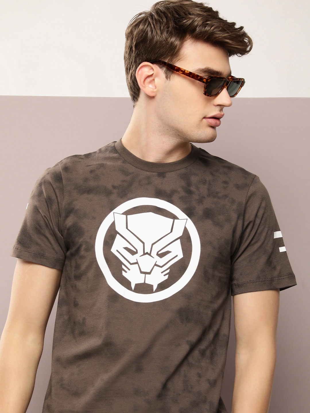 

Kook N Keech Marvel Pure Cotton Printed T-shirt, Brown