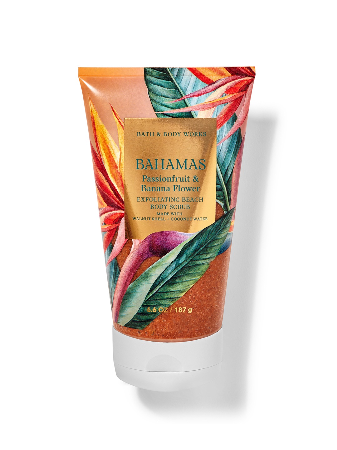 

Bath & Body Works Bahamas Passionfruit & Banana Flower Exfoliating Beach Body Scrub - 187g, Orange