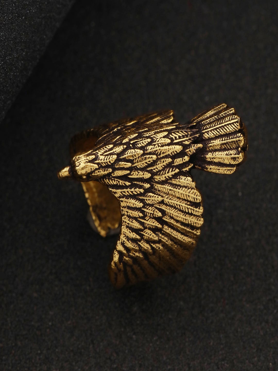 

Priyaasi Men Gold-Plated Adjustable Finger Ring
