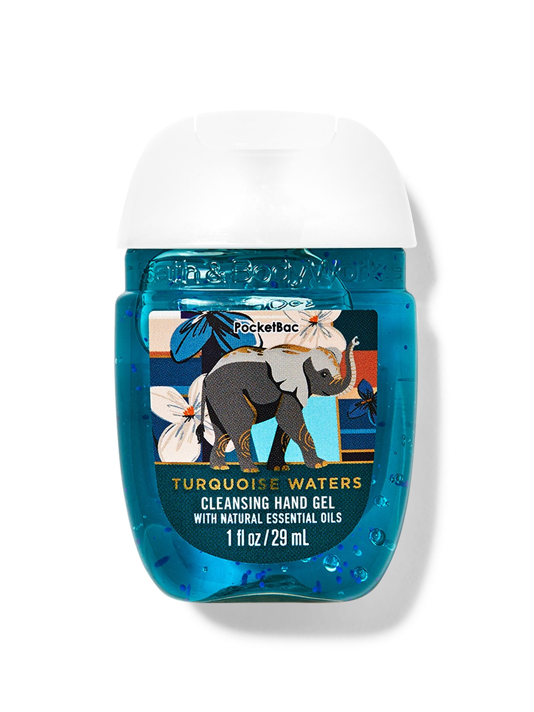 

Bath & Body Works PocketBac Turquoise Waters Cleansing Hand Gel Sanitizer - 29ml, Blue