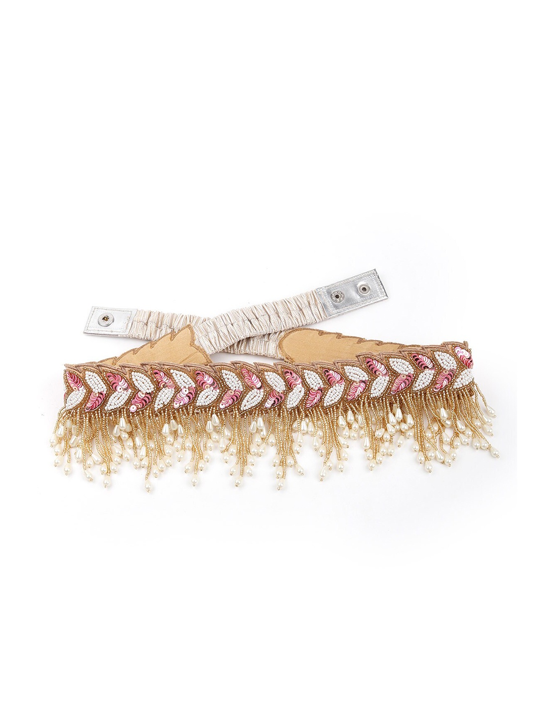 

ODETTE Women Embellished Belt, Pink