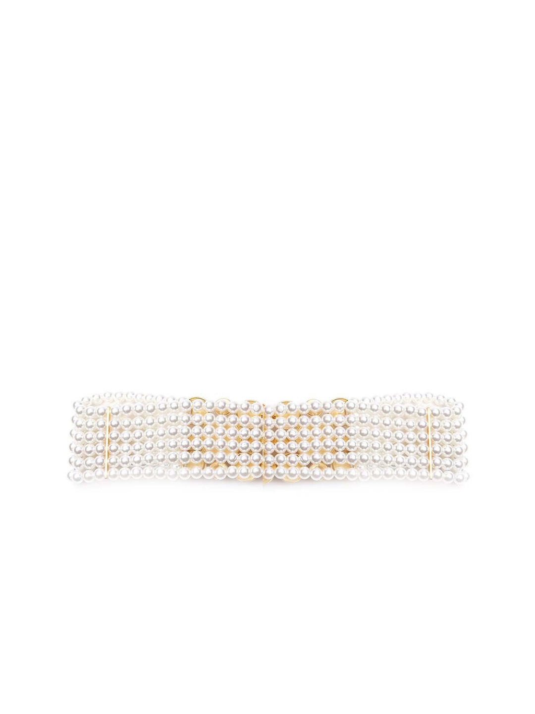 

ODETTE Women Embellished Belt, White