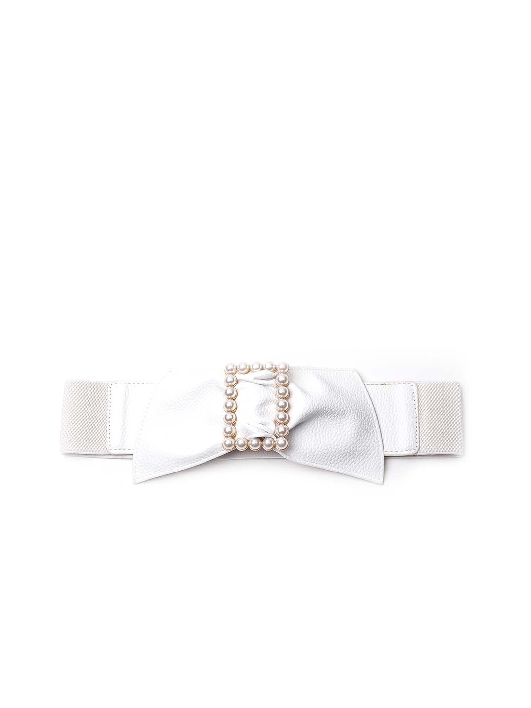 

ODETTE Women Embellished Belt, White