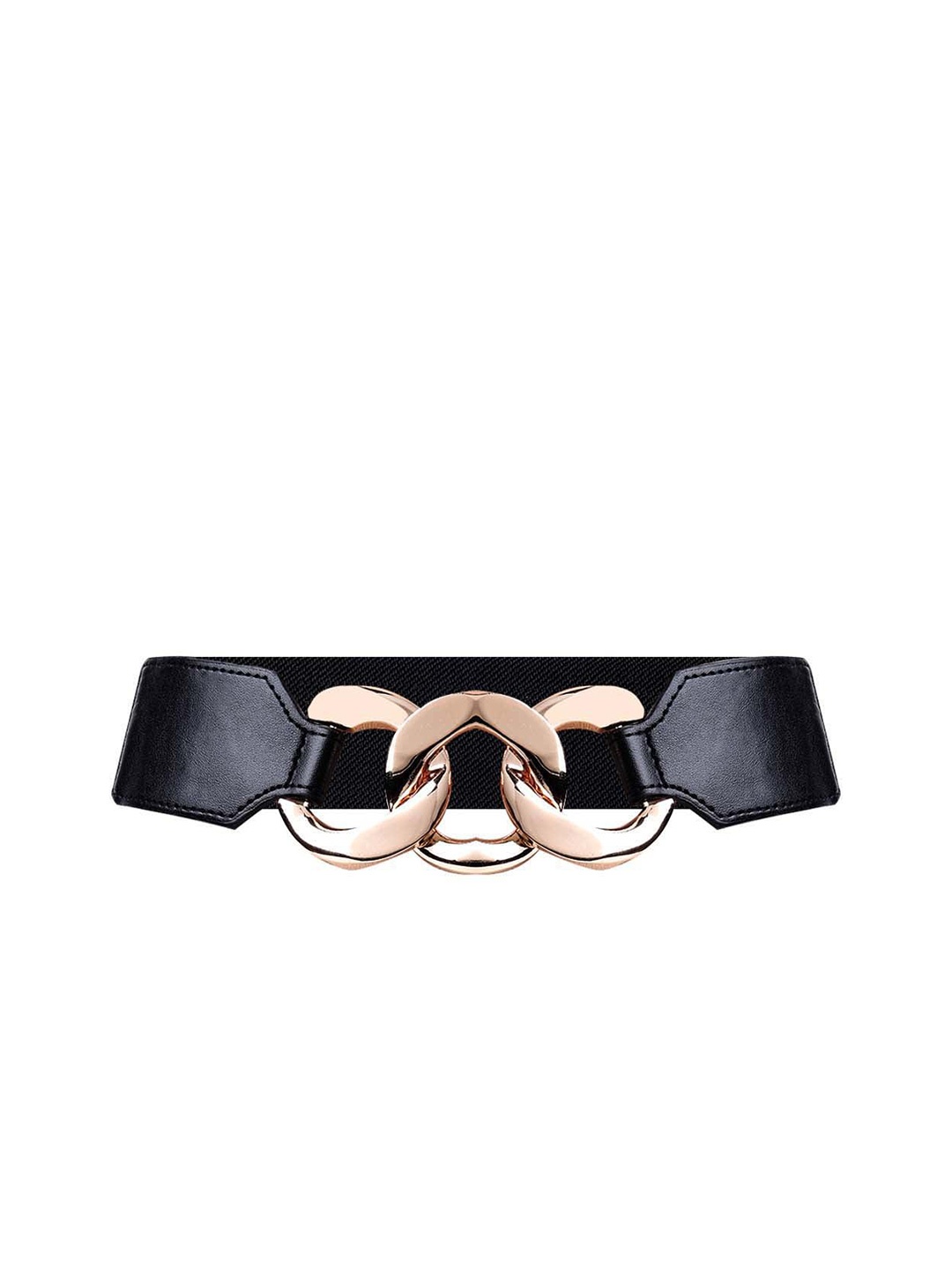 

ODETTE Women Embellished Leather Belt, Black