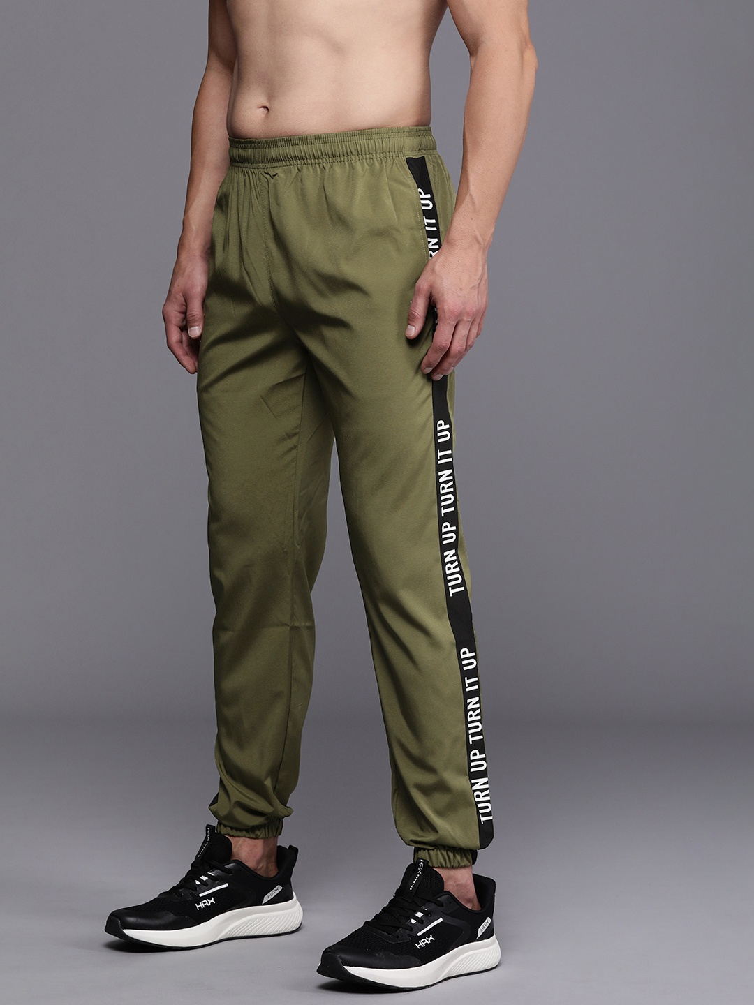 

HRX by Hrithik Roshan Men Antimicrobial Finish Rapid Dry Training Joggers, Olive