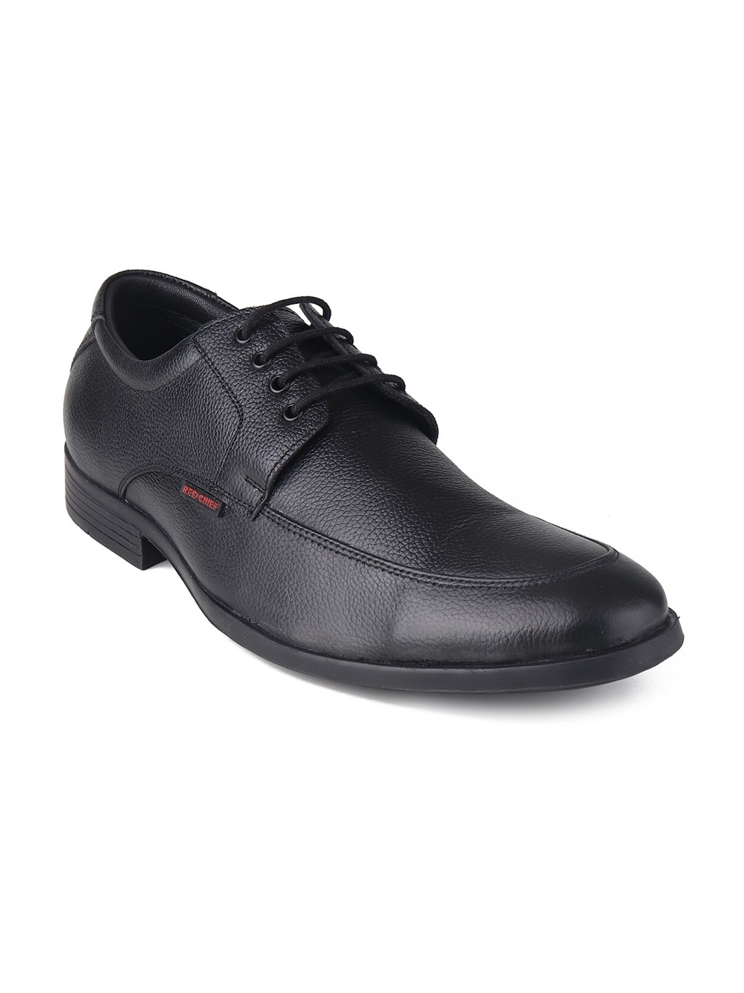 

Red Chief Men Textured Leather Formal Derbys, Black