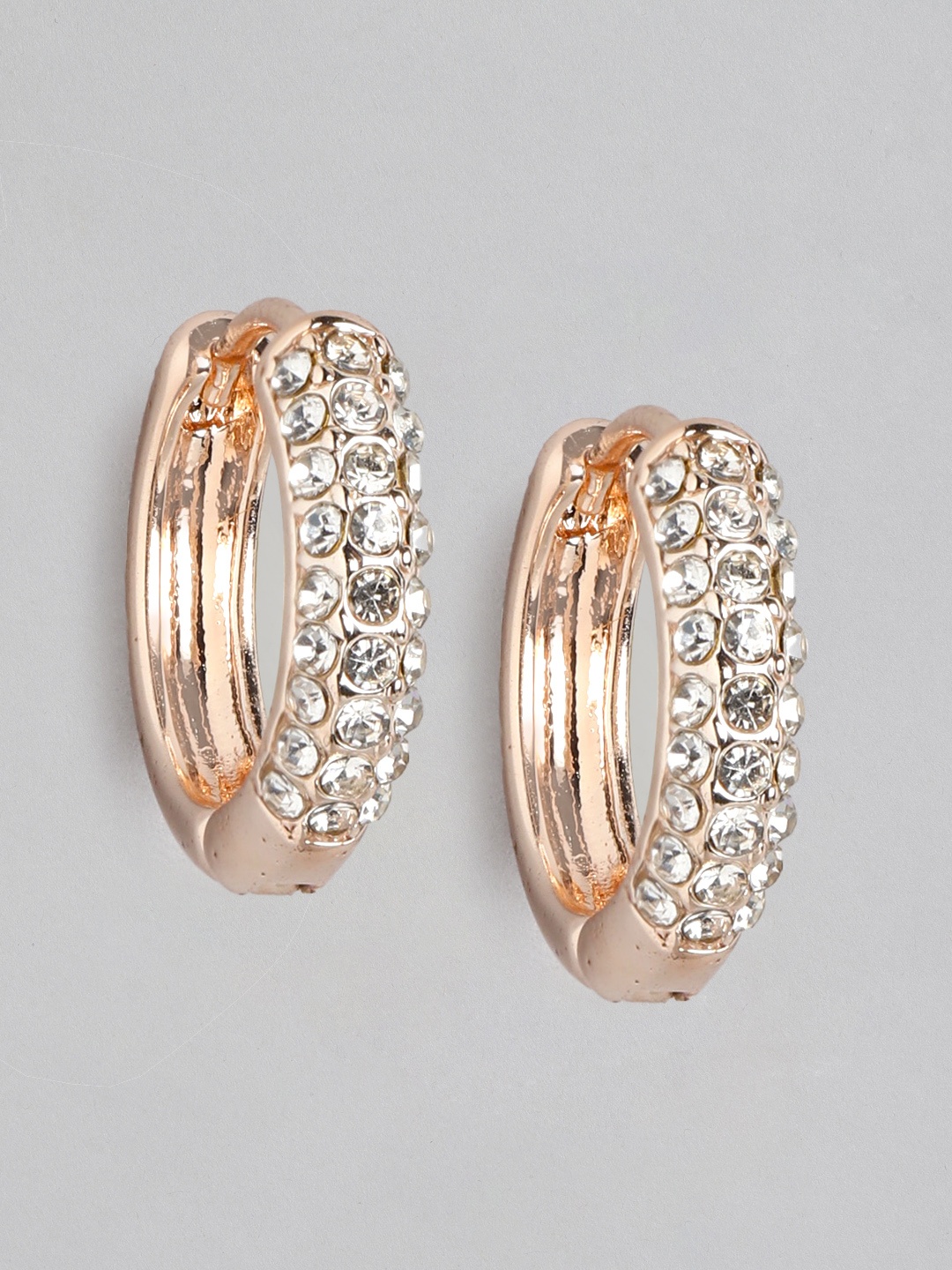 

Forever New Rose Gold-Plated Circular Hoop Earrings