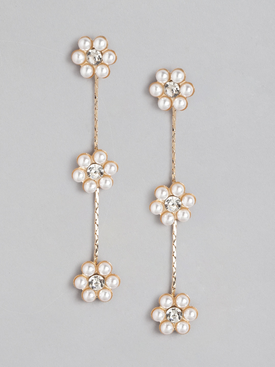 

Forever New Gold-Plated Floral Drop Earrings