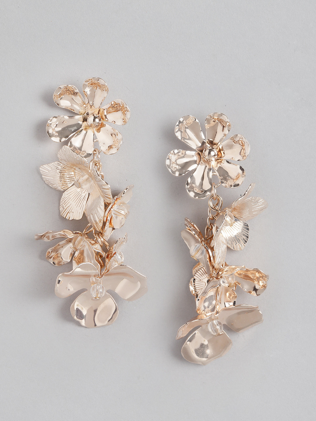 

Forever New Rose Gold-Plated Floral Drop Earrings