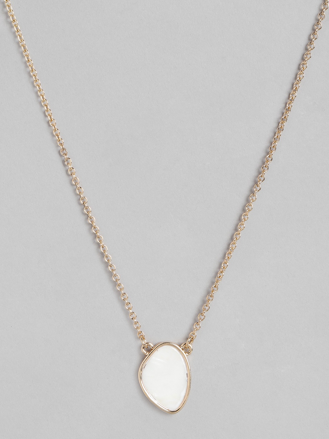 

Forever New Gold-Toned Gold-Plated Chain with Pendant