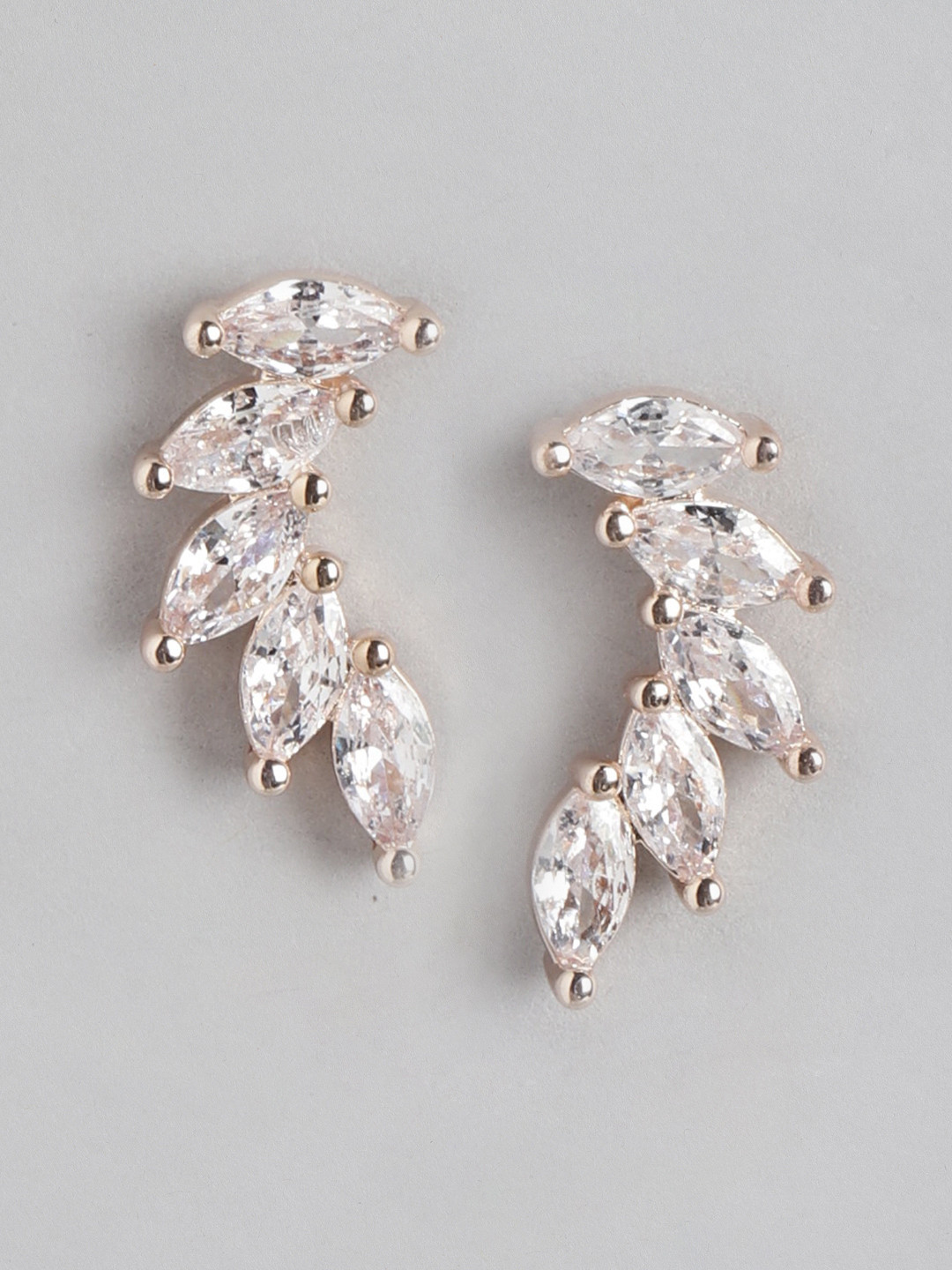 

Forever New Gold-Plated Contemporary Studs Earrings, Rose gold