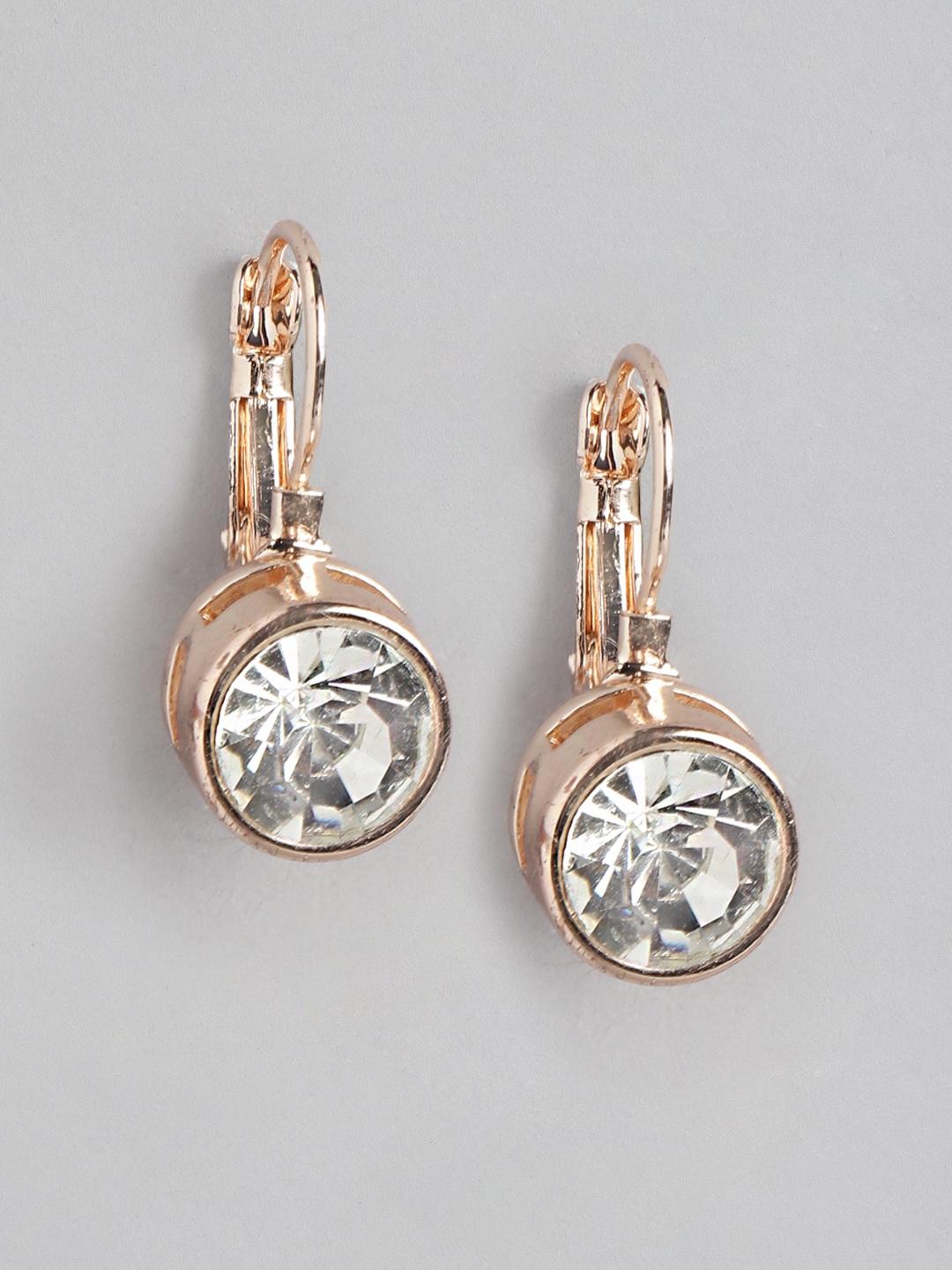 

Forever New Gold-Plated Circular Drop Earrings, Rose gold