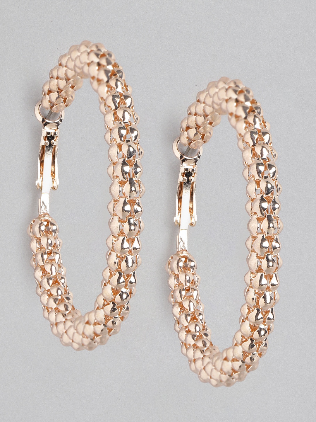 

Forever New Gold-Plated Circular Hoop Earrings, Rose gold