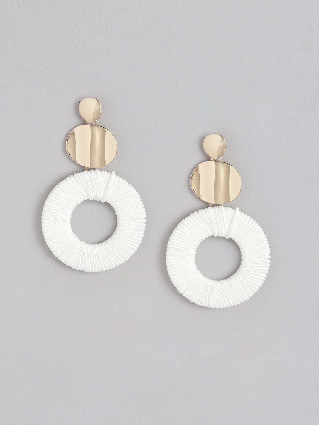 

Forever New Gold-Plated Circular Drop Earrings