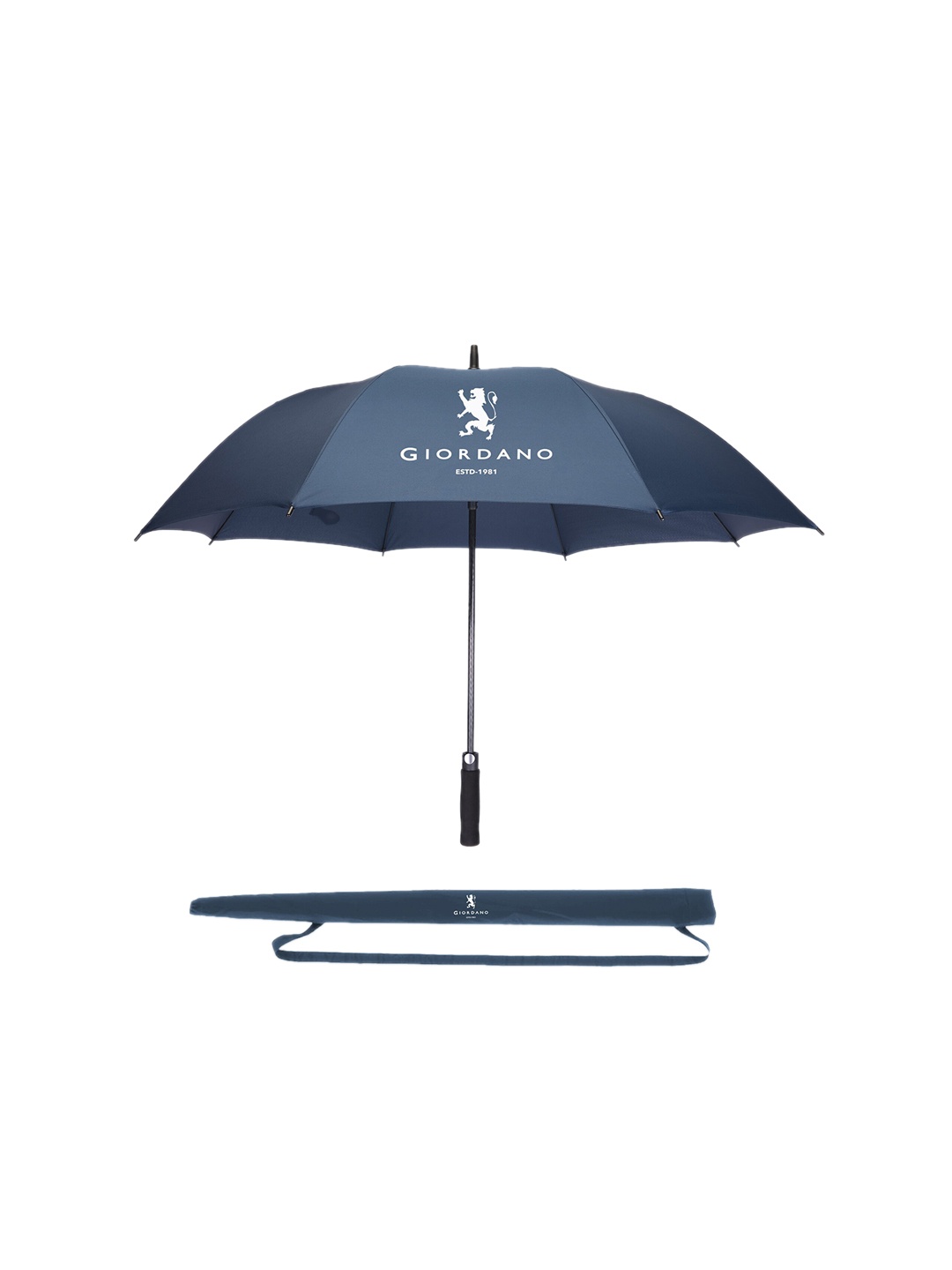 

GIORDANO Brand Logo Print Detail Automatic 2-Fold Umbrella, Navy blue