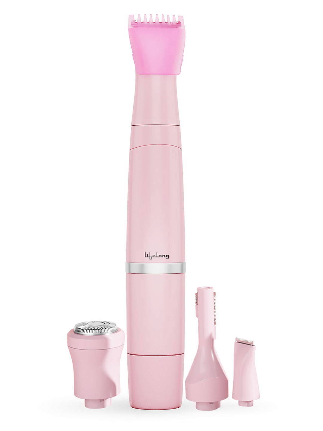 

Lifelong Women Rechargeable Trimmer for Eyebrow, Underarms, Bikini - Pink