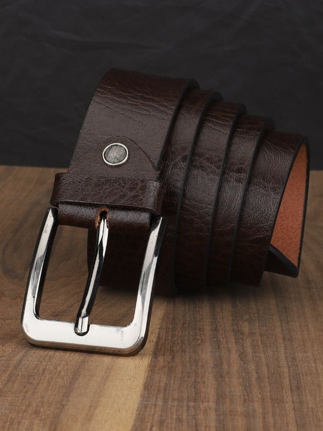 

Roadster Men Formal Leather Belts, Brown