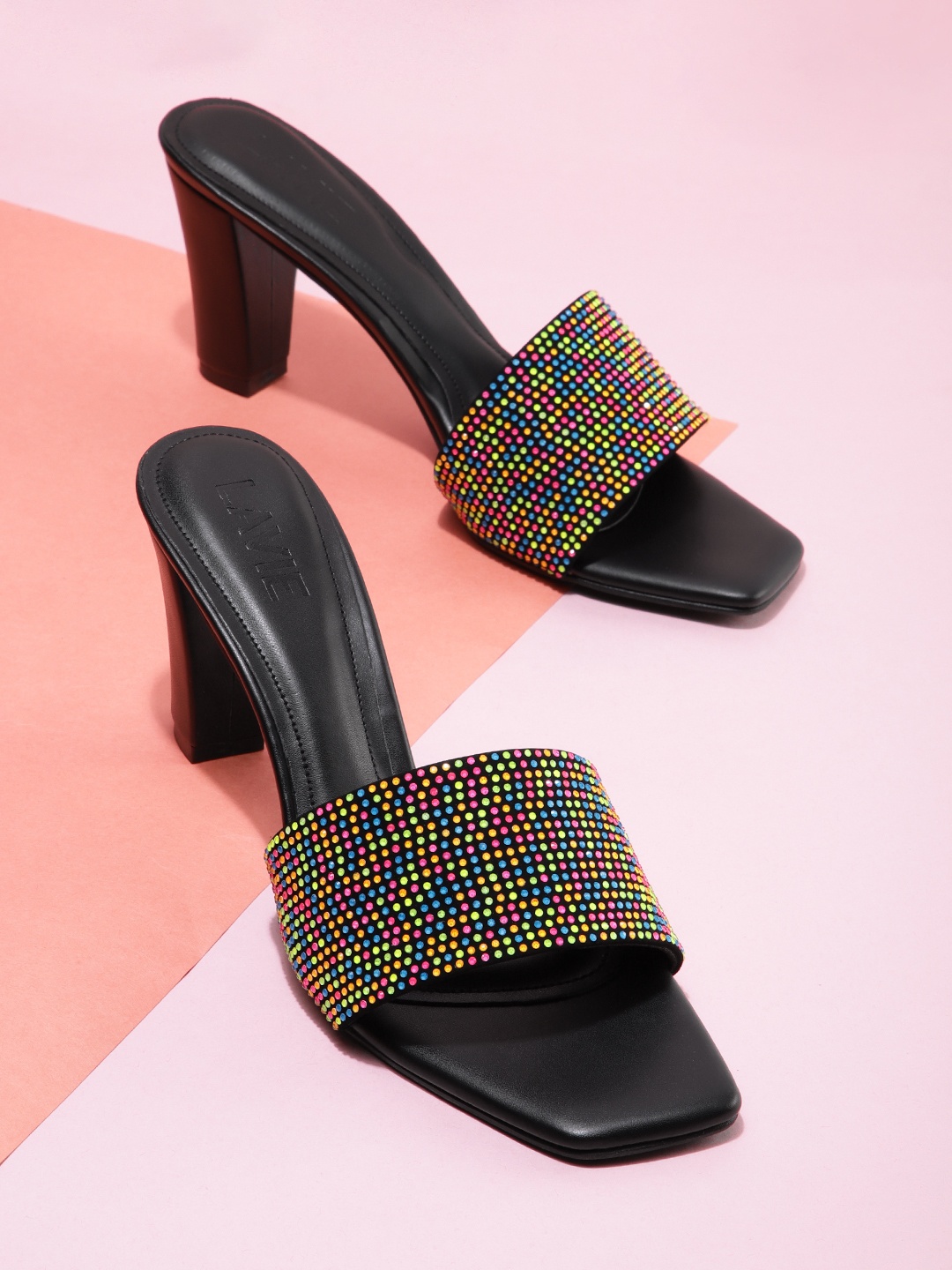 

Lavie Textured Block Heels, Multi