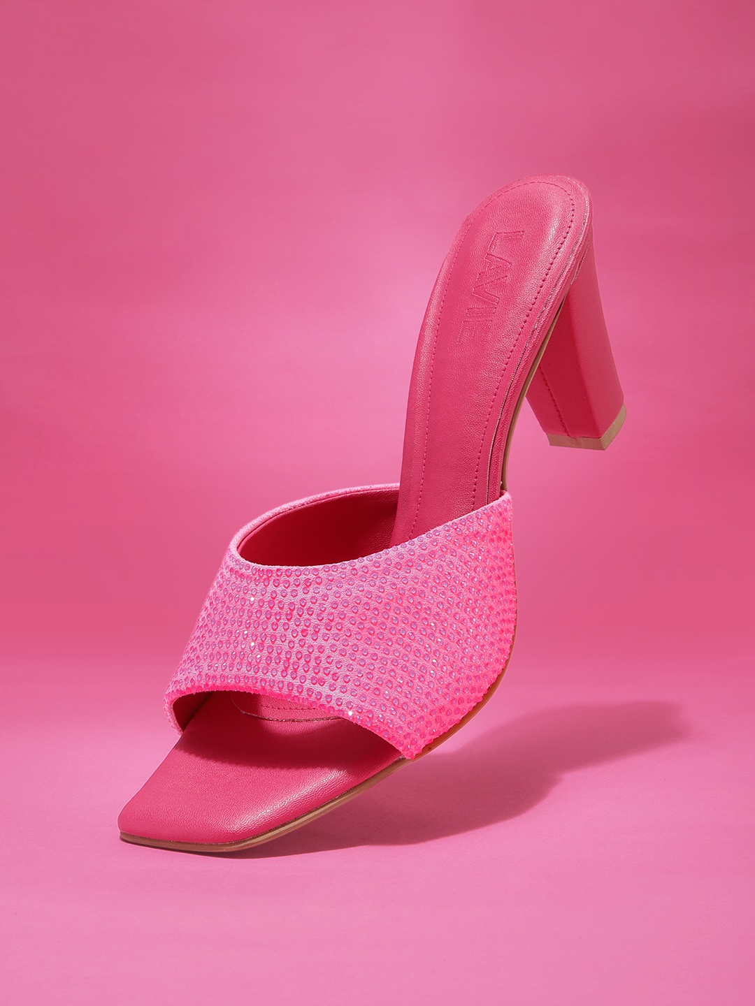 

Lavie Textured Block Heels, Pink