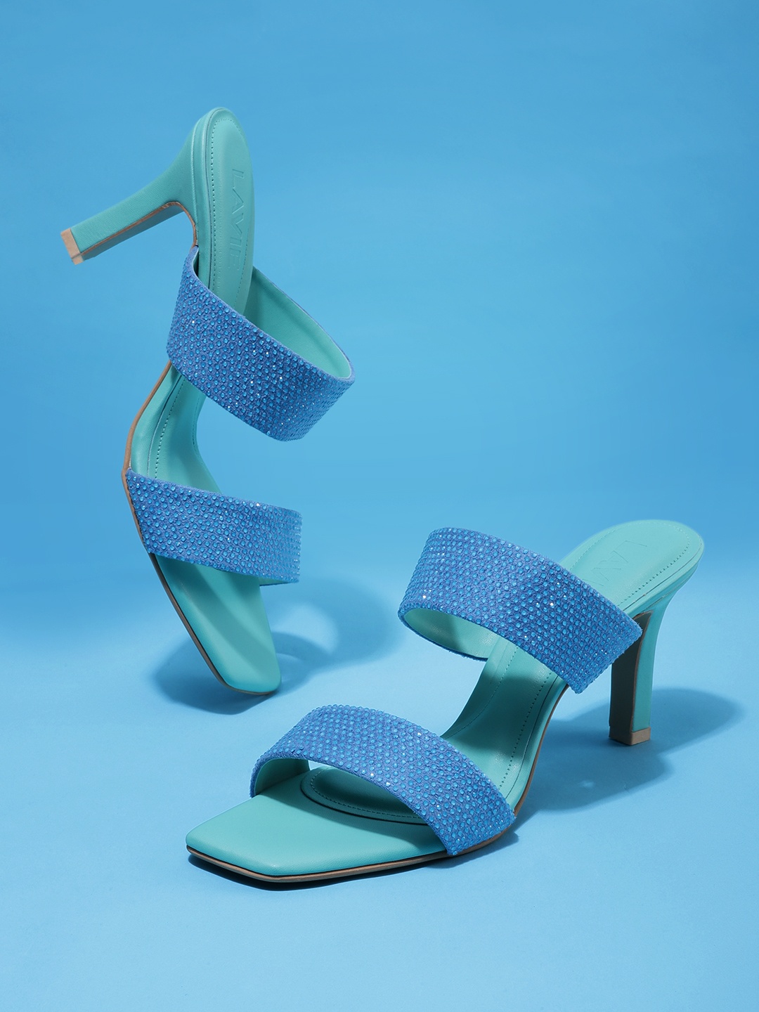 

Lavie Textured Slim Heel, Blue
