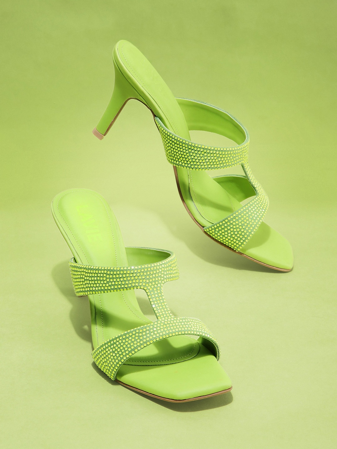 

Lavie Textured Slim Heels, Green