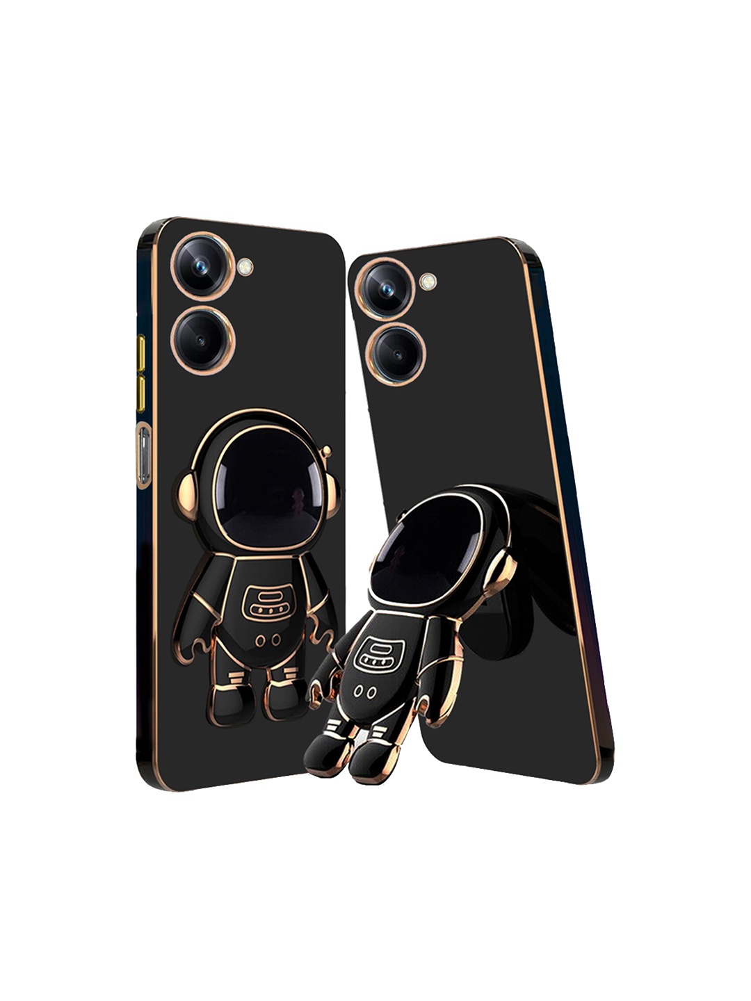 

Karwan Edge Protected realme 10 pro Back Case Cover, Black