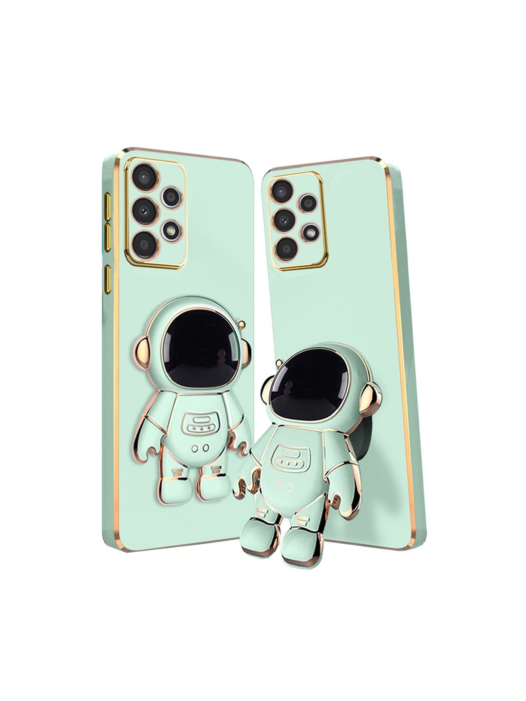 

Karwan Samsung S22 Plus 5G Phone Back Cover With Astronaut Holster Stand, Green