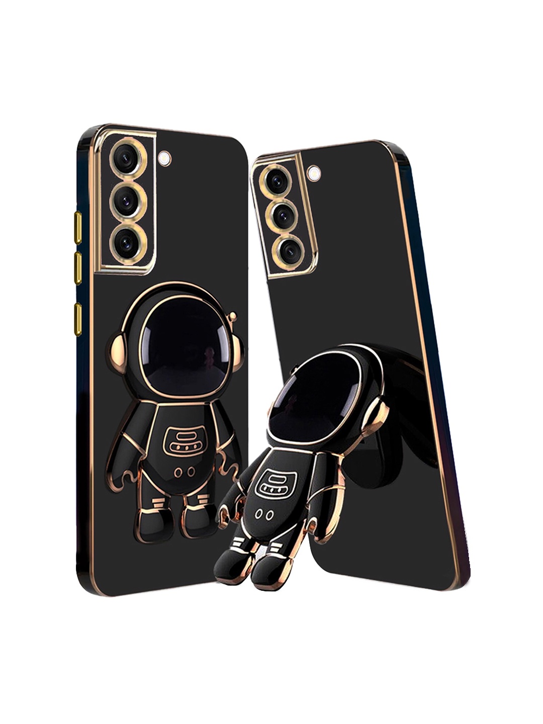 

Karwan Samsung Galaxy S22 Plus Phone Back Case With Astronaut Holster Stand, Black