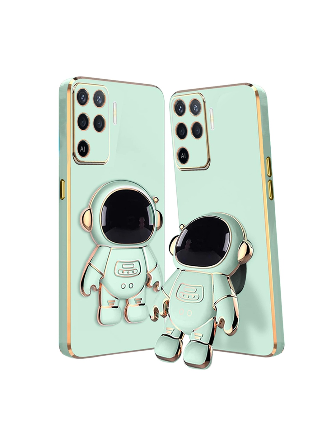 

Karwan Compatible Oppo f19 pro Phone Back Case, Green