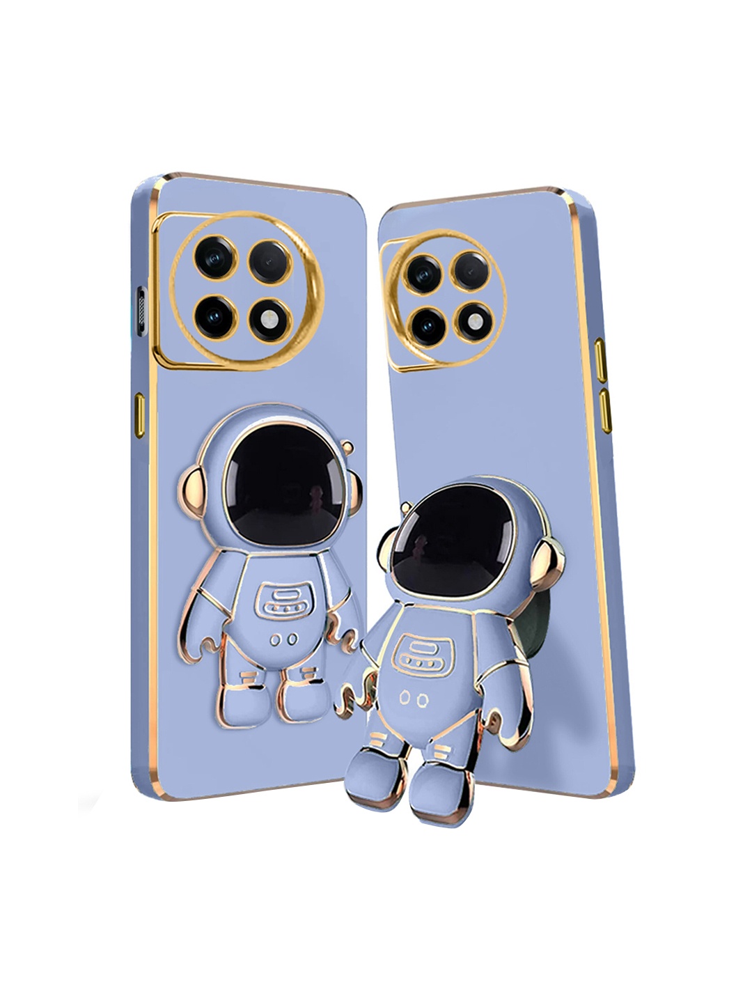 

Karwan Oneplus 11r 5g Phone Back Cover With Astronaut Holster Stand, Blue