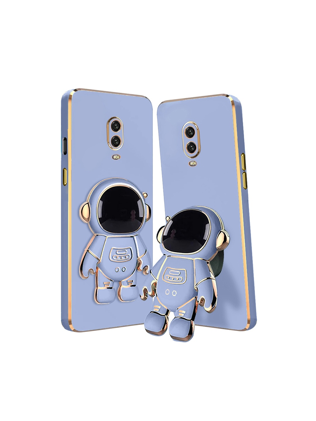 

Karwan 3D Astronaut Holster Oneplus 6T Phone Back Case With Folding Stand, Blue