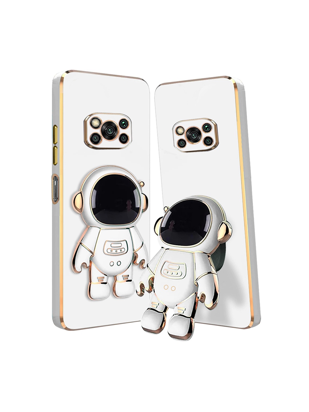 

Karwan Edge Protected poco x3 Phone Back Case, White