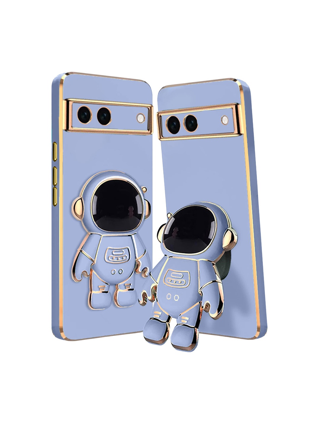 

Karwan Compatible Google Pixel 6a Phone Back Case With Astronaut Holster Stand, Blue