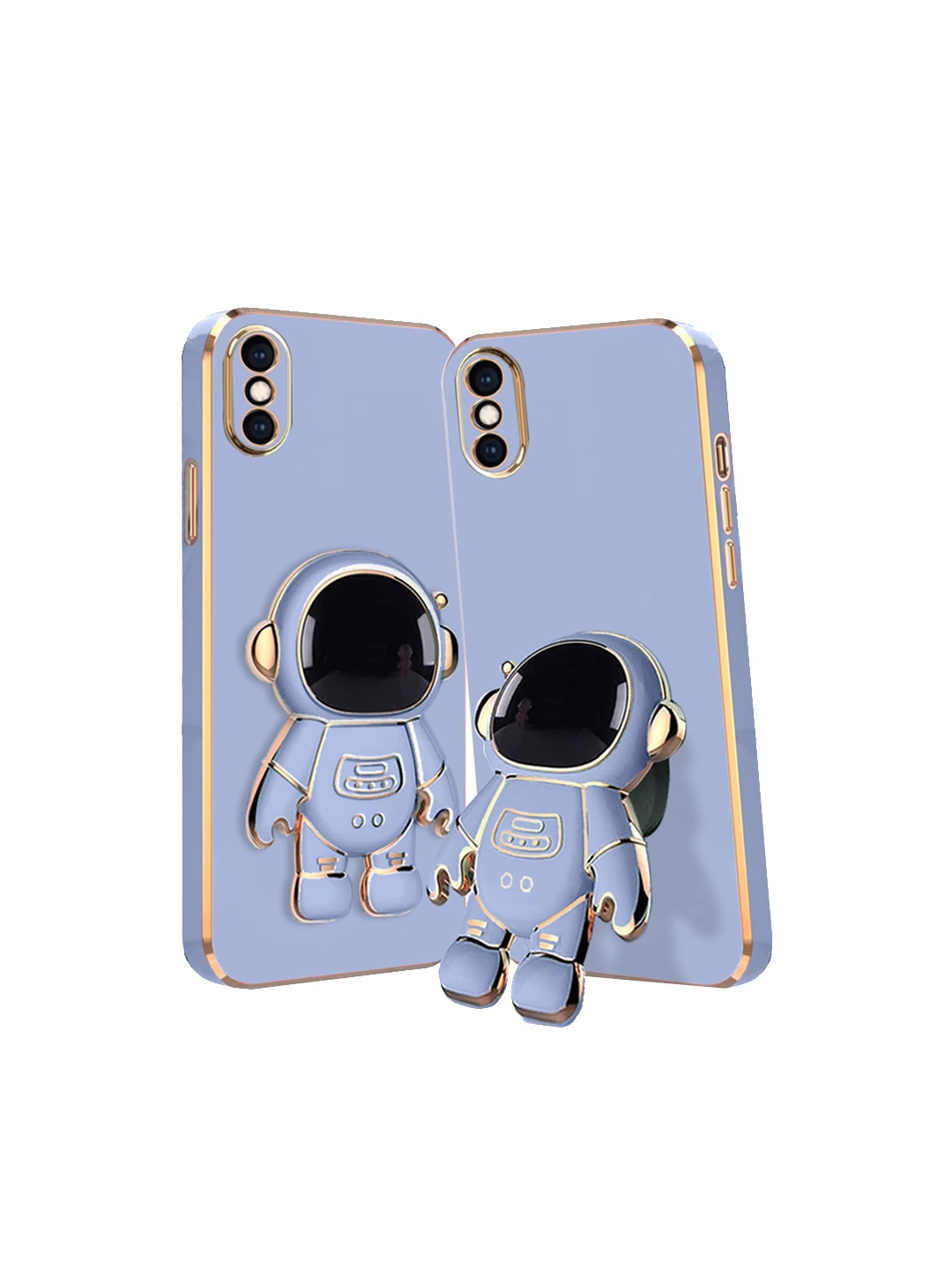 

Karwan 3D Astronaut Holster iPhone XS Max Phone Back Case With Folding Stand, Blue