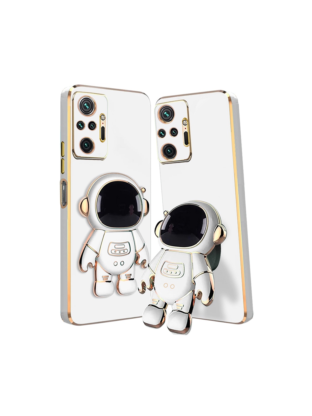 

Karwan 3D Astronaut Holster Redmi Mi Note 10 Pro Phone Back Case, White