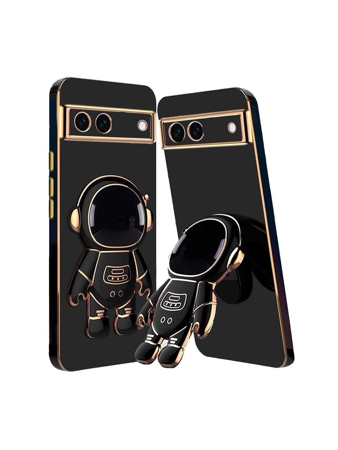 

Karwan 3D Astronaut Holster Google Pixel 6a Phone Back Case With Astronaut Holster Stand, Black