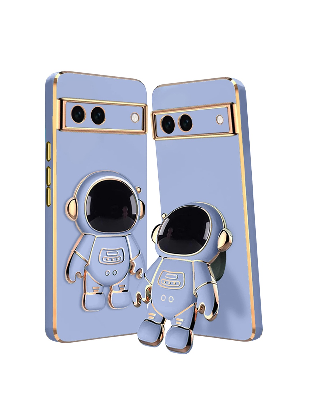 

Karwan Google Pixel 7 Phone Back Cover With Astronaut Holster Stand, Blue