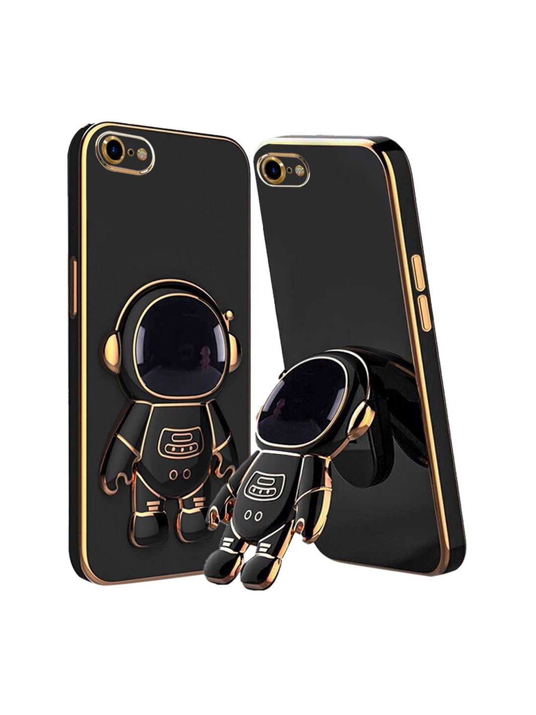 

Karwan iPhone 6 Phone Back Case With Astronaut Holster Stand, Black