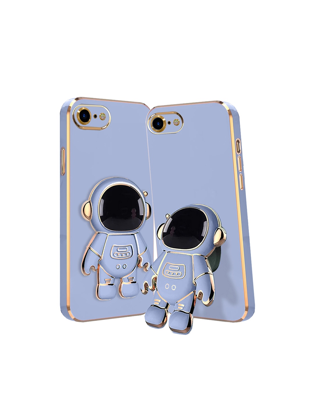 

Karwan iPhone 7 Phone Back Case With Astronaut Holster Stand, Blue